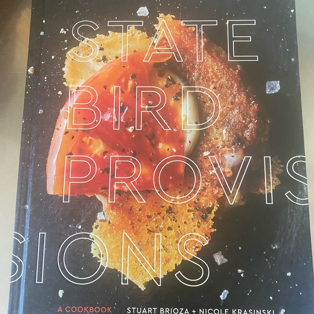 Brand new State Bird Provisions cookbook.